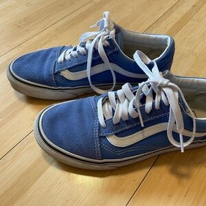 Blue Vans, women's 6, men's 4.5